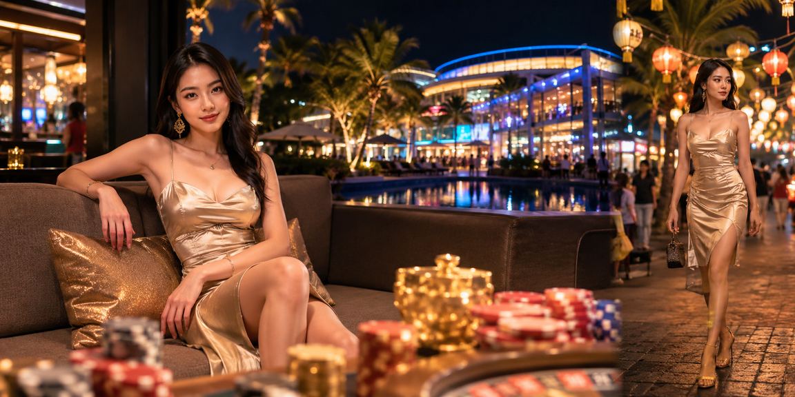 Người dùng tại Phú Quốc theo dõi sự kiện thể thao và đặt cược tại khu chợ đêm